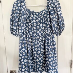 American Eagle Floral Puff Sleeve Dress